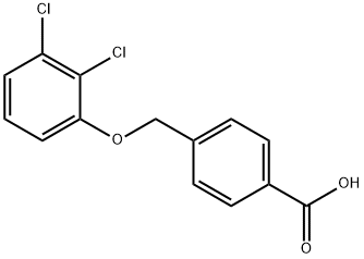 4-(2,3-dichlorophenoxymethyl)benzoic acid Structure