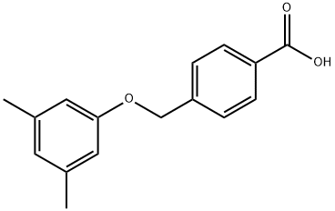 4-(3,5-dimethylphenoxymethyl)benzoic acid 구조식 이미지