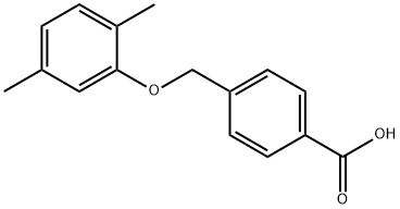 4-(2,5-dimethylphenoxymethyl)benzoic acid 구조식 이미지