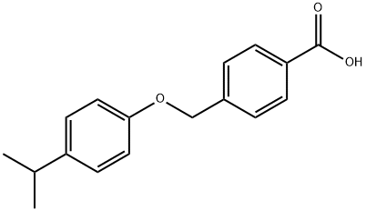 4-[4-(propan-2-yl)phenoxymethyl]benzoic acid 구조식 이미지