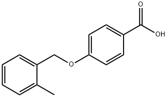 4-[(2-methylbenzyl)oxy]benzoic acid 구조식 이미지