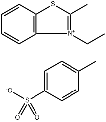 3-ETHYL-2-METHYLBENZOTHIAZOLIUM P-TOLUENESULFONATE 구조식 이미지