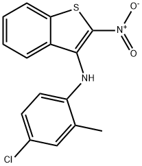 N-(4-클로로-2-메틸-페닐)-2-니트로-벤조티오펜-3-아민 구조식 이미지