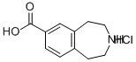 2,3,4,5-TETRAHYDRO-1H-BENZO[D]AZEPINE-7-CARBOXYLIC ACID HYDROCHLORIDE Structure