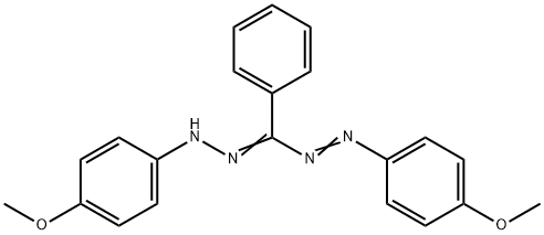 1,5-BIS(4-METHOXYPHENYL)-3-PHENYLFORMAZAN Structure