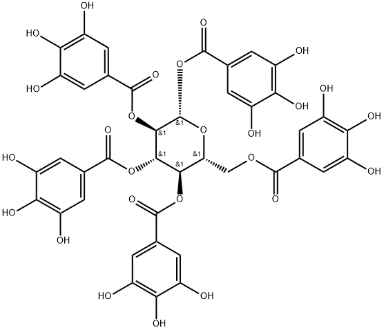 14937-32-7 1,2,3,4,6-PENTA-O-GALLOYL-BETA-D-GLUCOPYRANOSE