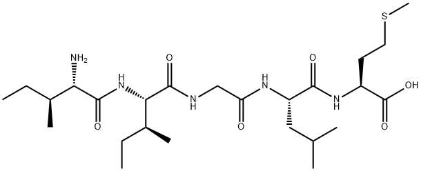 H-ILE-ILE-GLY-LEU-MET-OH Structure