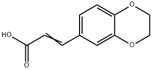 3-(2,3-DIHYDRO-1,4-BENZODIOXIN-6-YL)ACRYLIC ACID 구조식 이미지