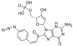 8-(4-azidophenacyl)thio-cyclic GMP Structure