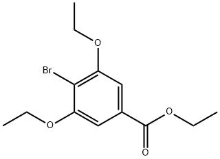 BENZOIC ACID, 4-BROMO-3,5-DIETHOXY-, ETHYL ESTER Structure