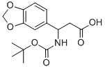3-N-BOC-3-(3,4-METHYLENEDIOXYPHENYL)PROPIONIC ACID Structure