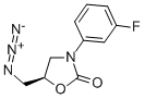 2-OXAZOLIDINONE, 5-(AZIDOMETHYL)-3-(3-FLUOROPHENYL)-, (5R)- Structure