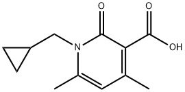 1-(Cyclopropylmethyl)-4,6-dimethyl-2-oxo-1,2-dihydropyridine-3-carboxylic acid Structure