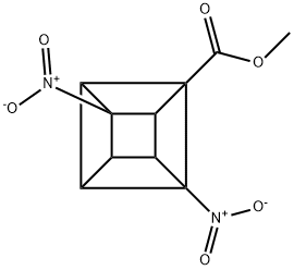 methyl 2,7-dinitropentacyclo-(4.2.0,0(2,5).0(3,8).0(4,7))octane-1-carboxylate 구조식 이미지