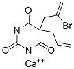 5-allyl-5-(2-bromoallyl)barbituric acid, calcium salt Structure