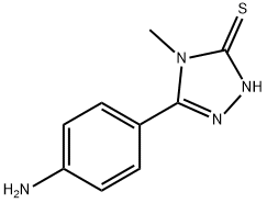 5-(4-AMINO-PHENYL)-4-METHYL-4 H-[1,2,4]TRIAZOLE-3-THIOL 구조식 이미지