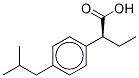 Benzeneacetic acid, -alpha--ethyl-4-(2-methylpropyl)-, (-alpha-S)- (9CI) 구조식 이미지