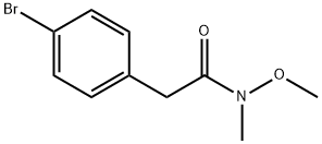 2-(4-BROMOPHENYL)-N-METHOXY-N-METHYLACETAMIDE Structure