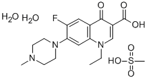 1-ETHYL-6-FLUORO-7-(4-METHYLPIPERAZIN-1-YL)-4-OXO-QUINOLINE-3-CARBOXYLIC ACID Structure
