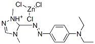 5-[[4-(diethylamino)phenyl]azo]-1,4-dimethyl-1H-1,2,4-triazolium trichlorozincate(1-) Structure