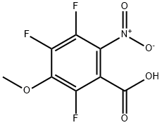 2,4,5-TRIFLUORO-3-METHOXY-6-NITROBENZOIC ACID Structure