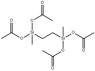 bis(diacetoxymethyl)ethylenesilane Structure