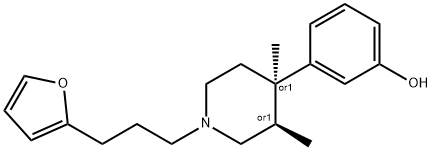 1-(3-(2-furanyl)propyl)-3,4-dimethyl-4-(3-hydroxyphenyl)piperidine Structure