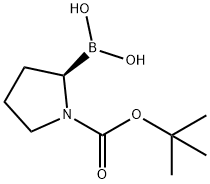 (R)-N-Boc-pyrrolidin-2-ylboronic acid Structure