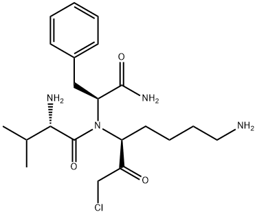 2-amino-N-(6,10-diamino-4-chloro-3,5-dioxo-1-phenyl-decan-2-yl)-3-meth yl-butanamide Structure