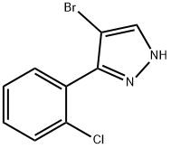 4-BROMO-3-(2-CHLOROPHENYL)-1H-PYRAZOLE Structure