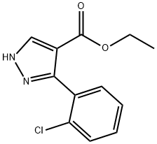 에틸-3-(2-클로로페닐)-피라졸-4-카르복실레이트 구조식 이미지