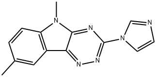 3-(1H-Imidazol-1-yl)-5,8-dimethyl-5H-1,2,4-triazino(5,6-b)indole Structure