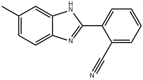2-(5-메틸-1H-벤즈이미다졸-2-일)벤조니트릴 구조식 이미지