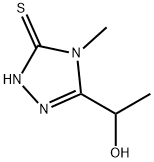 3H-1,2,4-Triazole-3-thione, 2,4-dihydro-5-(1-hydroxyethyl)-4-methyl- (9CI) Structure