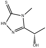 3H-1,2,4-Triazole-3-thione, 2,4-dihydro-5-(1-hydroxyethyl)-4-methyl-, (S)- (9CI) 구조식 이미지