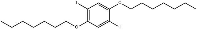 1,4-DIIODO-2,5-BIS(HEPTYLOXY)BENZENE Structure