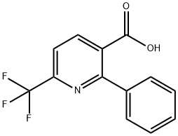 2-Phenyl-6-(trifluoromethyl)-3-pyridinecarboxylic acid 구조식 이미지