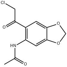 아세트아미드,N-[6-(클로로아세틸)-1,3-벤조디옥솔-5-일]-(9CI) 구조식 이미지