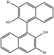 (S)-(-)-3,3'-DIBROMO-1,1'-BI-2-NAPHTHOL Structure