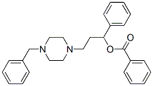 [3-(4-benzylpiperazin-1-yl)-1-phenyl-propyl] benzoate Structure