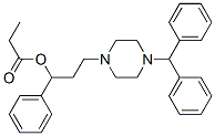 [3-(4-benzhydrylpiperazin-1-yl)-1-phenyl-propyl] propanoate Structure