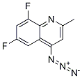 4-azido-6,8-difluoro-2-Methylquinoline 구조식 이미지