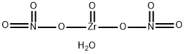 지르코늄 다이나이트레이트 옥사이드 수화물 구조식 이미지