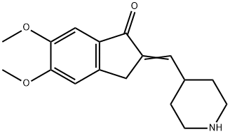 5,6-Dimethoxy-2-(4-piperidinyl)methyl-indan-1-one (Donepezil Impurity) Structure