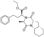 Trandolapril Related Compound D (25 mg) ((S)-ethyl 2-[(3S, 5aS, 9aR, 10aS)-3-methyl-1,4-dioxodecahydropyrazino[1,2-a]indol-2(1H)-yl]-4-phenylbutanoate) Structure