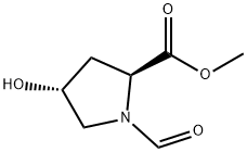 L-Proline, 1-formyl-4-hydroxy-, methyl ester, trans- (9CI) Structure