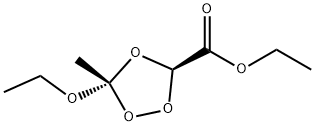 1,2,4-Trioxolane-3-carboxylicacid,5-ethoxy-5-methyl-,ethylester,trans-(9CI) Structure