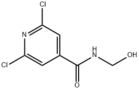 N4-하이드록시메틸-2,6-디클로로이소니코틴아미드 구조식 이미지