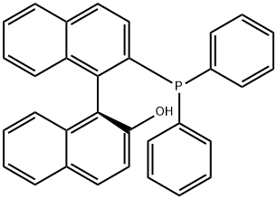 (R)-2-Diphenyphosphino-2'-hydroxyl-1,1'-binaphthyl 구조식 이미지