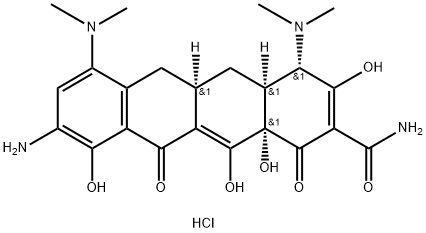 9-Amino minocycline hydrochloride 구조식 이미지